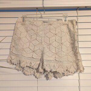 dolce vita lace white shorts - 6